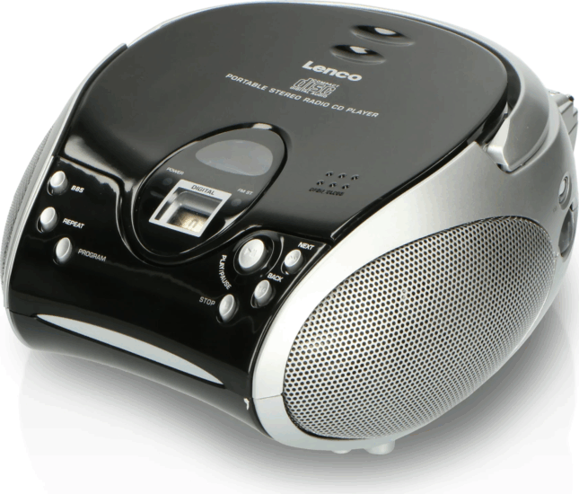 Lenco SCD-24 Boombox Rádió CD lejátszóval - Fekete/Ezüst Lenco SCD-24 Boombox Rádió CD lejátszóval - Fekete/Ezüst