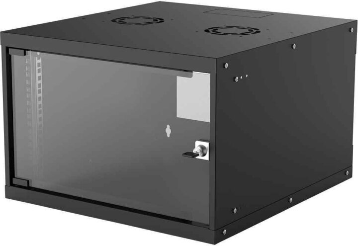 Manhattan 19" Fali rack szekrény 6U 540x560mm - Fekete