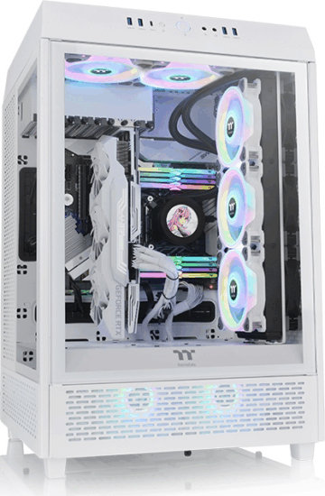Thermaltake The Tower 500 Snow - Számítógépház - Fehér