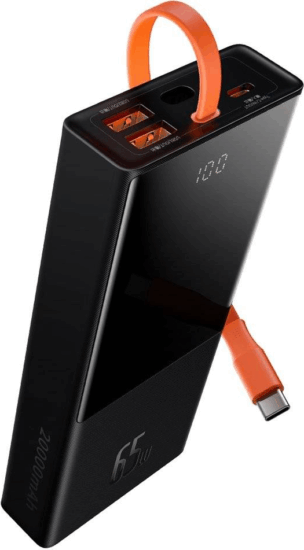 Baseus Elf Digital Display Powerbank 20000mAh 65W (1.5-5A / 5-20V) - Fekete Baseus Elf Digital Display Powerbank 20000mAh 65W (1.5-5A / 5-20V) - Fekete