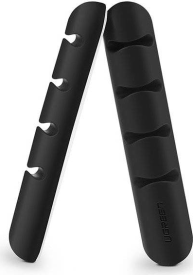 Ugreen 30762 Öntapadó rendszerező 4 kábelhez 2db - Fekete