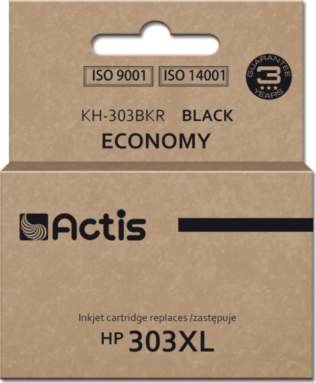 Actis (HP 303XL T6N04AE) Tintapatron Fekete