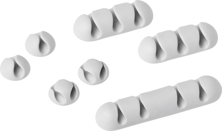 Durable 504110 Kábelcsíptetőszett 7db - Szürke