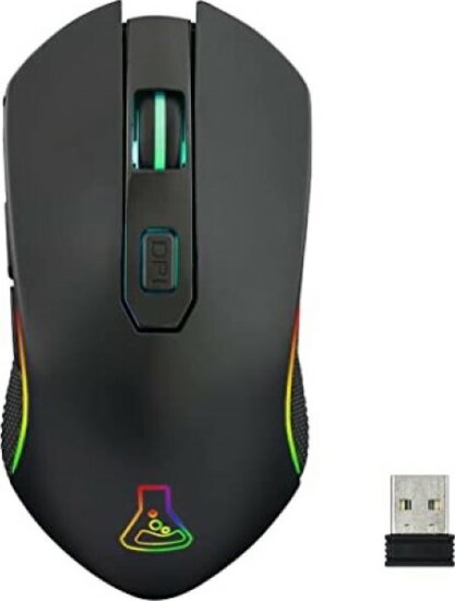 The G-Lab Kult Xenon Wireless RGB Gaming Egér - Fekete