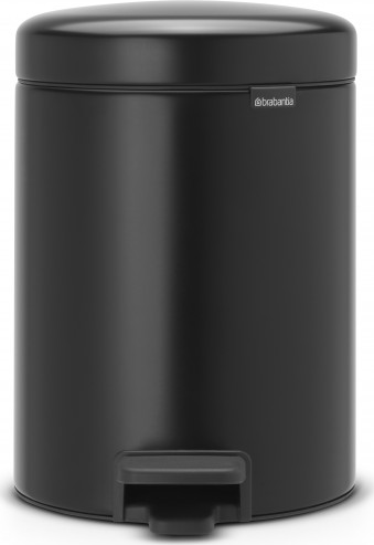 Brabantia 112928 5 literes pedálos rozsdamentes acél szemetes - Fekete