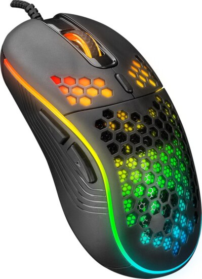 Everest SM-G66 X-Hole RGB USB Gaming Egér - Fekete