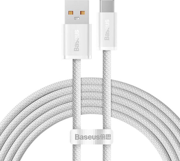 Baseus Dynamic Series USB-A apa - USB-C apa 2.0 Adat és töltőkábel - Fehér (2m)