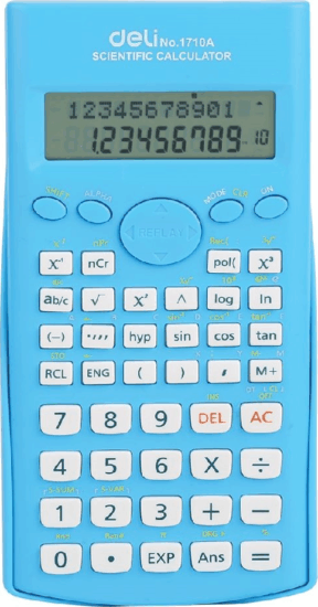 Deli Core DL-1710 Tudományos számológép - Világoskék Deli Core DL-1710 Tudományos számológép - Világoskék