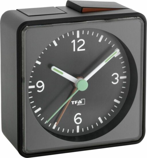 TFA 60.1013.01 Elektromos ébresztőóra - Fekete