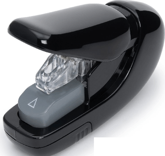 Plus Japan Mini kapocsnélküli 5 lap kapacitású tűzőgép - Fekete