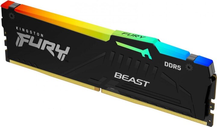 Kingston 32GB / 5200MHz Fury Beast DDR5 RGB (1x32GB) Kingston 32GB / 5200MHz Fury Beast DDR5 RGB (1x32GB)