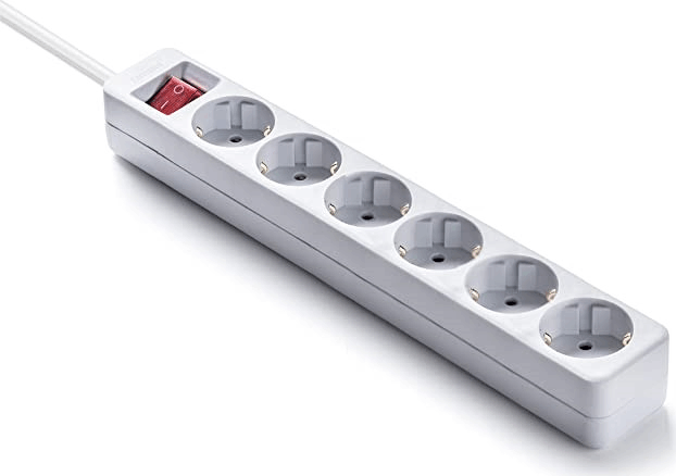 Famatel 9/706 250V Elosztó 6 aljzatos 1.5m - Fehér