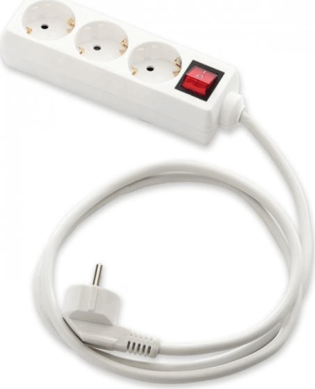 Famatel 9/803 250V Elosztó 3 aljzatos 3m - Fehér