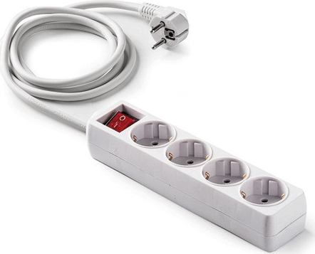 Famatel 9/804 250V Elosztó 4 aljzatos 3m - Fehér