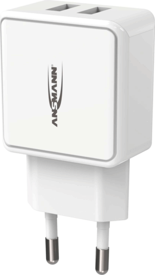 Ansmann HC212 Hálózati 2xUSB töltő - Fehér (12W) Ansmann HC212 Hálózati 2xUSB töltő - Fehér (12W)