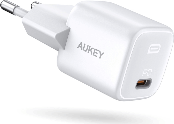 AUKEY PA-B1-WT Hálózati USB-C töltő - Fehér (20W)