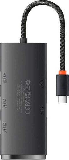 Baseus Lite Series USB Type-C HUB 25cm (4 port) - Fekete