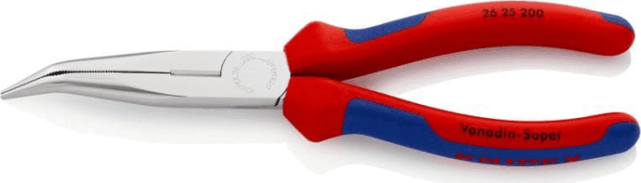 Knipex 26 25 200 Fél-kerek csőrű fogó vágóéllel