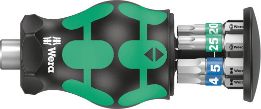Wera Kraftform Kompakt Stubby Magzine 3 Bittartós csavarhúzó (7 db / csomag)