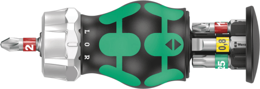 Wera Kraftform Kompakt Stubby Magzine RA 1 Bittartós csavarhúzó (7 db / csomag)