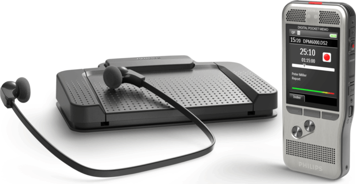 Philips DPM6700 PocketMemo Diktafon - Szürke Philips DPM6700 PocketMemo Diktafon - Szürke