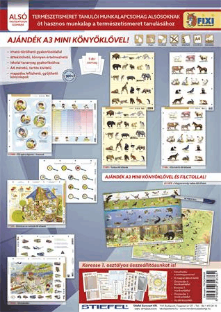 Stiefel Természetismeret alsósoknak A3 Tanulói munkalapcsomag (5db)