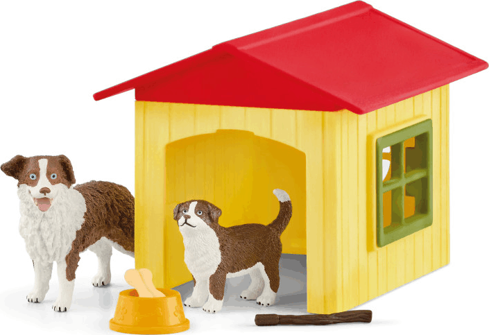 Schleich Farm World kutyaház játékfigurákkal Schleich Farm World kutyaház játékfigurákkal