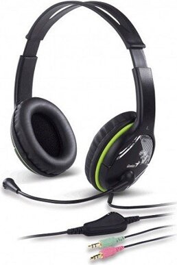 Genius HS-400A Headset - Fekete / Zöld