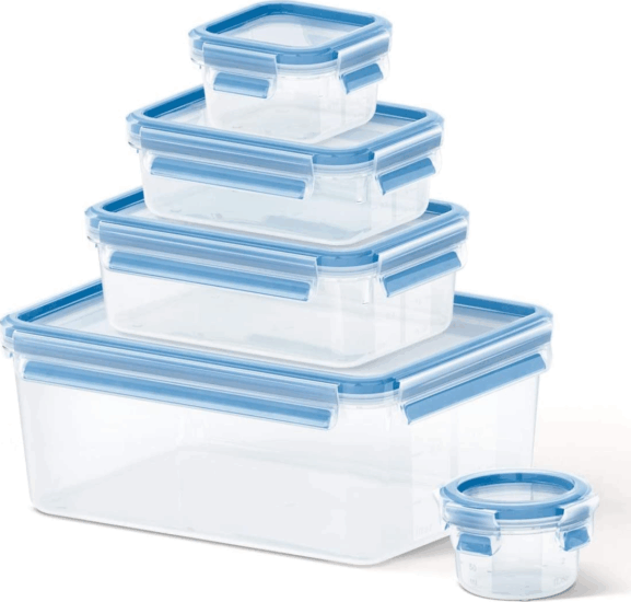 Emsa Clip&Close műanyag ételtároló készlet (5db)