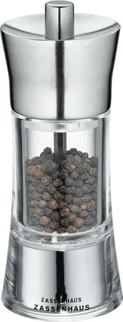 Zassenhaus Aachen Acryl/Edelstahl Borsőrlő - 14 cm Zassenhaus Aachen Acryl/Edelstahl Borsőrlő - 14 cm