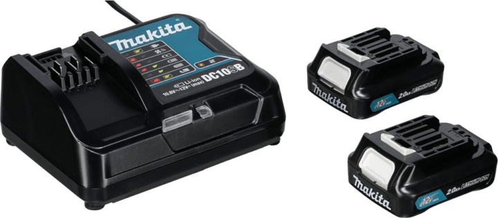 Makita Energy Kit 197658-5 2x BL1021B 12V Akkumulátor 2000mAh + DC10SB töltő Makita Energy Kit 197658-5 2x BL1021B 12V Akkumulátor 2000mAh + DC10SB töltő