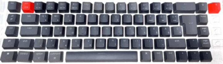 Keychron K6 magyar billentyűkészlet - Sötétszürke