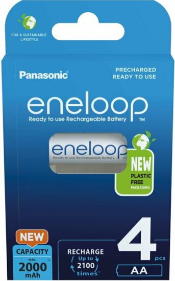 Panasonic BK-3MCDE/4BE Eneloop AA 2000mAh újratölthető Ceruzaelem (4db)
