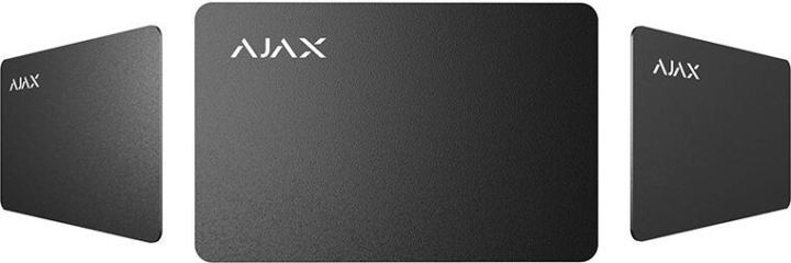Ajax Pass BL RFID Beléptető kártya - Fekete (100 db/csomag)