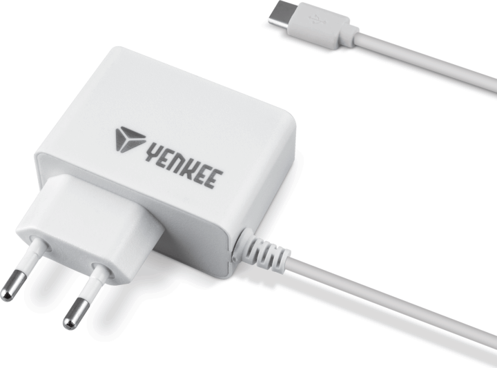 Yenkee YAC 2027WH Hálózati USB-C töltő - Fehér (5V / 2A) Yenkee YAC 2027WH Hálózati USB-C töltő - Fehér (5V / 2A)
