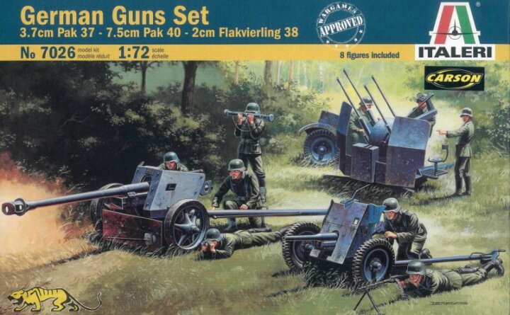 Italeri Német páncéltörő löveg műanyag készlet (1:72)