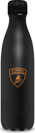 Ars Una Lamborghini 500 ml duplafalú fémkulacs - Fekete