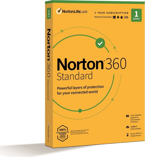 Norton 360 Standard HUN vírusirtó szoftver (1 PC / 1 év)