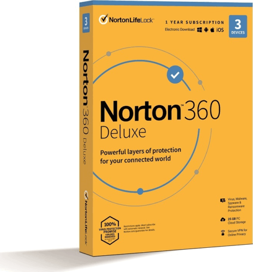 Norton 360 Deluxe HUN vírusirtó szoftver (3 PC / 1 év)