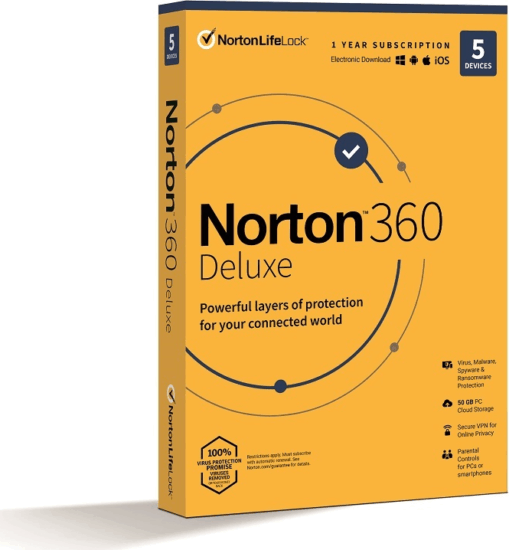 Norton 360 Deluxe HUN Online vírusirtó szoftver (5 PC / 1 év)