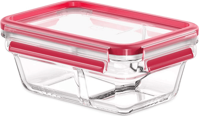 Emsa Clip & Close Üveg ételtároló elválasztóval 0,8L