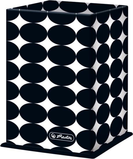 Herlitz Just Black írószertartó - Mintás