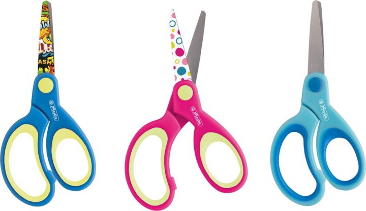 Herlitz Design 13cm balkezes óvodai olló - Többfajta