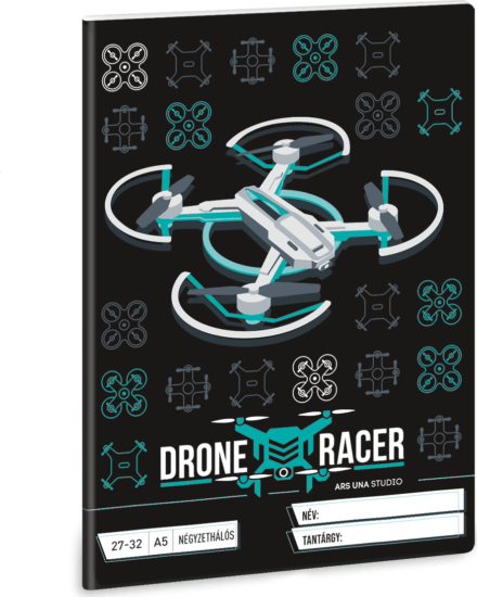 Ars Una Drone Racer 32 lapos A5 kockás füzet - Mintás Ars Una Drone Racer 32 lapos A5 kockás füzet - Mintás