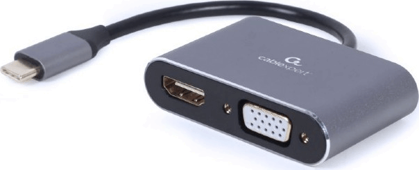 Cablexpert A-USB3C-HDMIVGA-01 USB-C apa - HDMI/VGA anya Adapter