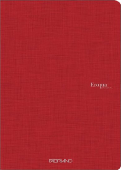 Fabriano Ecoqua Original 40 lapos A4 sima füzet - Piros