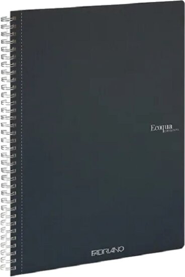 Fabriano Ecoqua 70 lapos A4 sima spirálfüzet - Sötétzöld