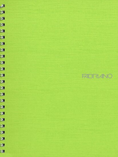 Fabriano Ecoqua 70lapos A4 sima spirálfüzet - Világoszöld