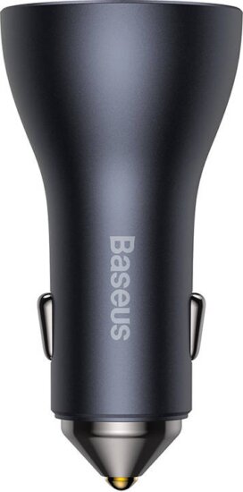 Baseus Pro 2x USB-C/USB Autós töltő - Szürke (65W)