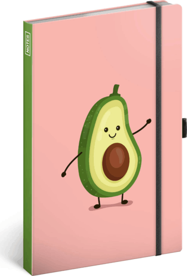 Realsystem Avocado 86 lapos keményfedeles notesz - Mintás